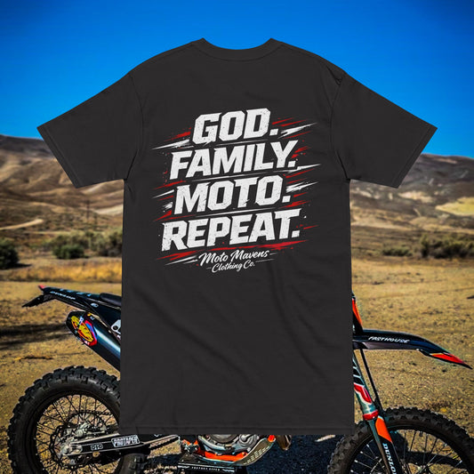 God. Family. Moto. T-Shirt