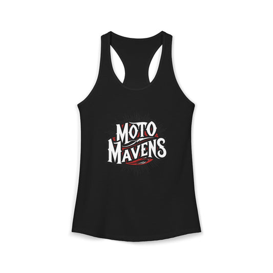 Moto Mavens Racerback Tank | Black